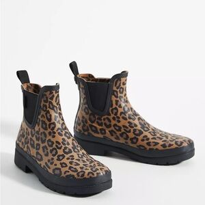 NWOT: Tretorn Lina Leopart Print Rain Boots